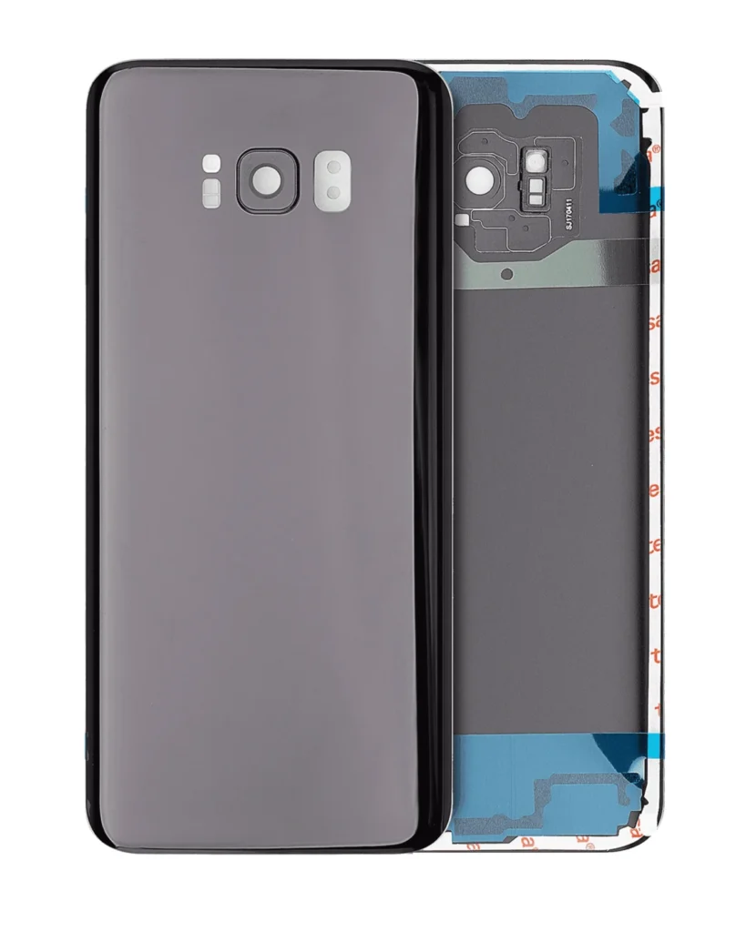 Back Cover Glass With Camera Lens For Samsung Galaxy S8 Plus (No Logo) (Aftermarket Plus) (Midnight Black)