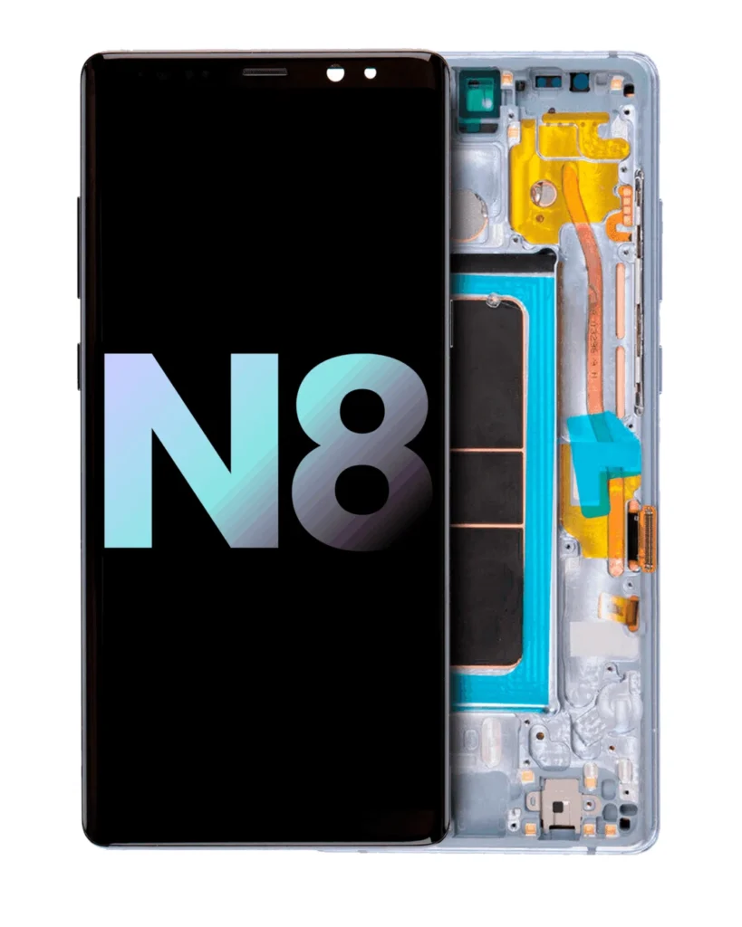 OLED Assembly With Frame For Samsung Galaxy Note 8 (Service Pack) (Orchid Gray)