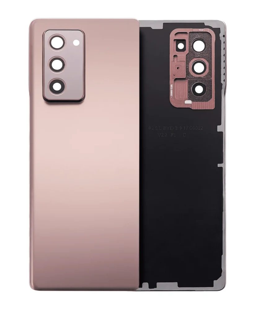 Back Cover Glass With Camera Lens For Samsung Galaxy Z Fold 2 5G (Premium) (Mystic Bronze)