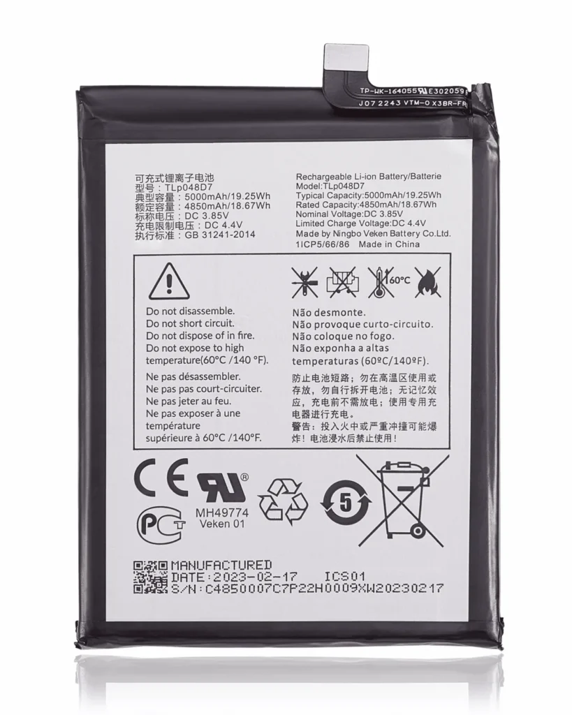 Replacement Battery For TCL 40XE / 40 XL / TCL 50 LE (T510WS) (TLP048D7)