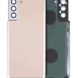 Back Cover Glass With Adhesive For Samsung Galaxy S21 Plus 5G (Service Pack) (Phantom Gold)