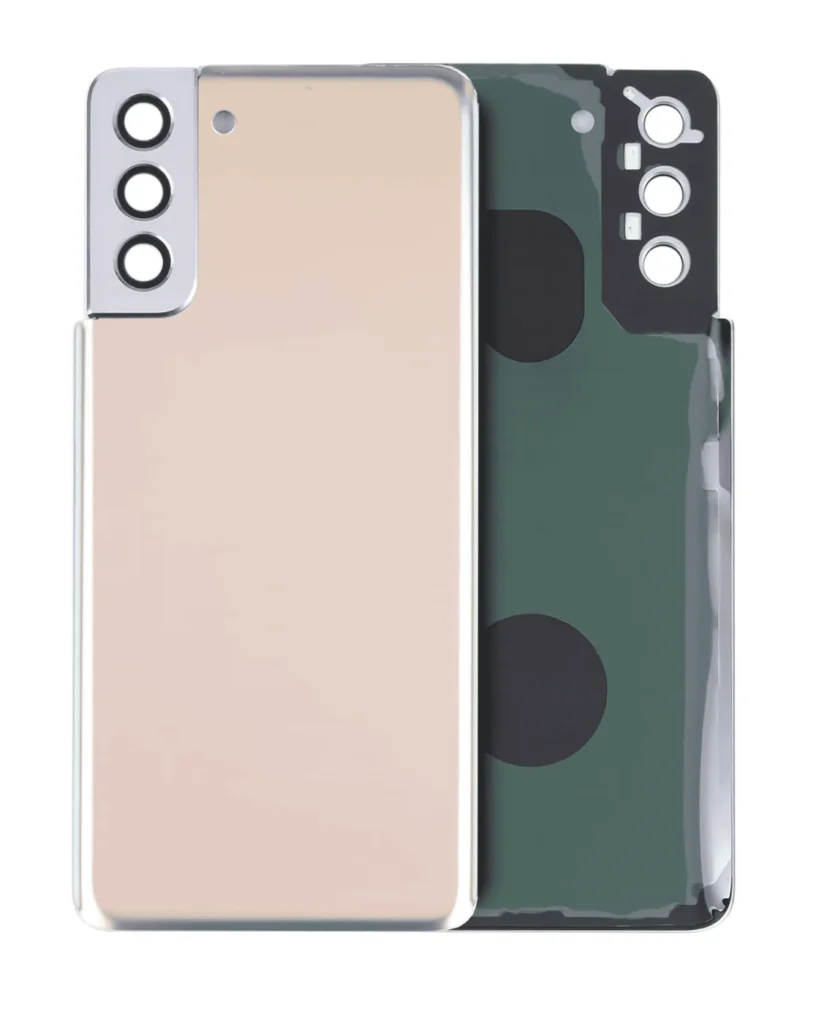 Back Cover Glass With Adhesive For Samsung Galaxy S21 Plus 5G (Service Pack) (Phantom Gold)