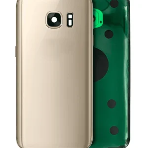 Back Cover Glass With Camera Lens For Samsung Galaxy S7 (No Logo) (Aftermarket Plus) (Gold Platinum)