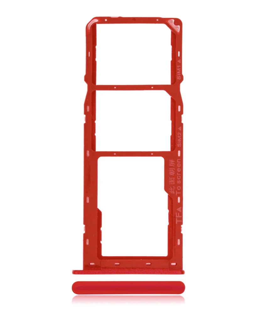 Dual Sim Card Tray For Samsung Galaxy A10s (A107 / 2019) / A20s (A207 / 2019) (Red)