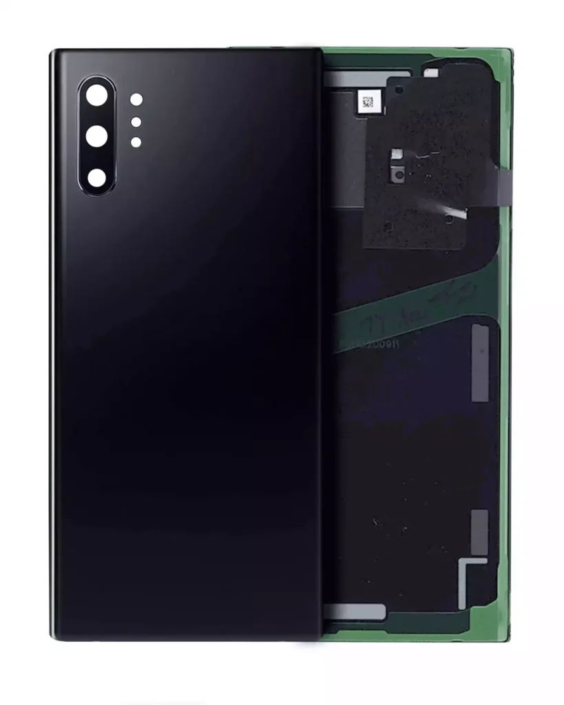 Back Cover Glass With Camera Lens For Samsung Galaxy Note 10 Plus / 5G (Service Pack) (Aura Black)