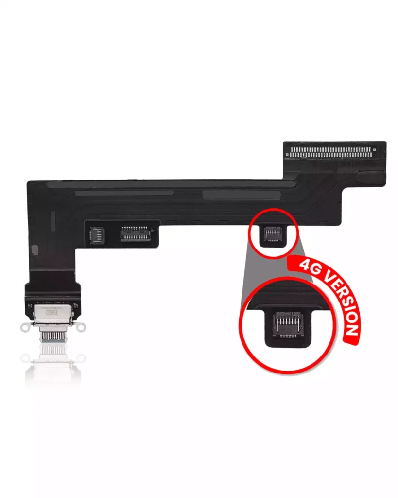 Charging Port Flex Cable Compatible For iPad Air 5 (4G Version) (Used OEM Pull: Grade A) (Blue)