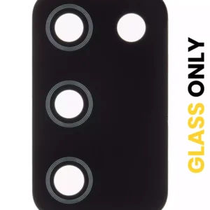 Back Camera Lens (Glass Only) With Adhesive For Samsung Galaxy A02s (A025 / 2020) (10 Pack)