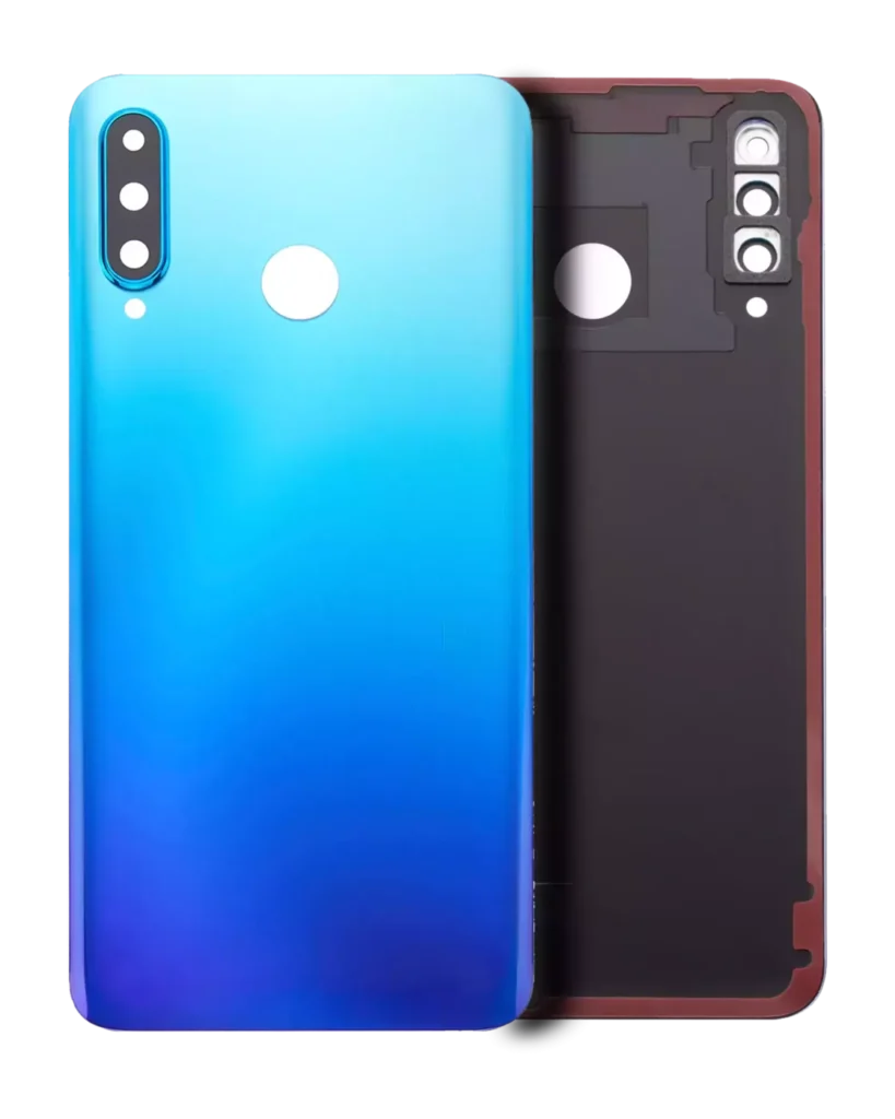 Back cover Glass With Camera Lens For Huawei P30 Lite / Nova 4E (4GB RAM / Without Logo) (Peacock Blue)