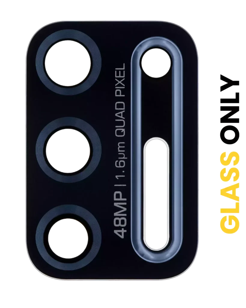 Back Camera Lens (Glass Only) With Adhesive For Motorola Moto G Stylus 6.8" (XT2115 / 2021) (Aurora Black)