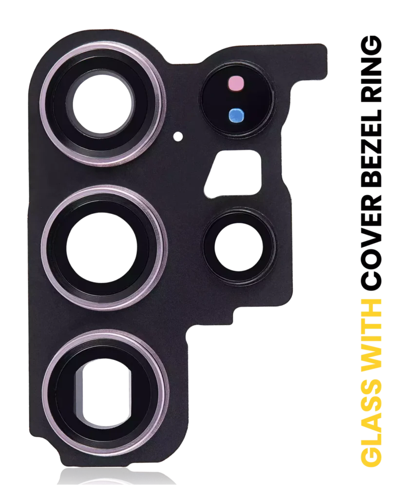 Back Camera Lens With Cover Bezel Ring For Samsung Galaxy S23 Ultra 5G (Lavender)
