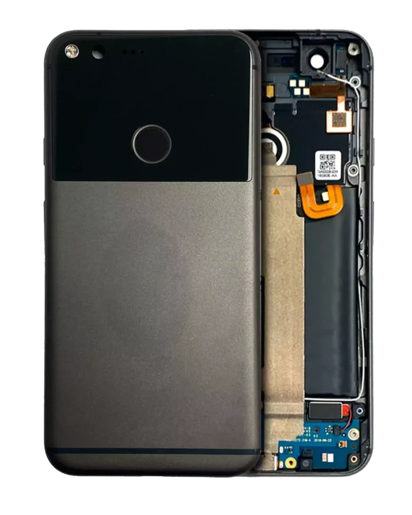 Back Housing W/ Small Components Pre-Installed For Google Pixel XL (Used OEM Pull: Grade A) (Black)