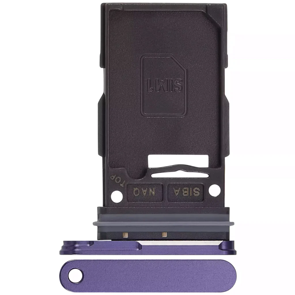 Single Sim Card Tray For Samsung Galaxy S24 5G / S24 Plus 5G (Cobalt Violet)
