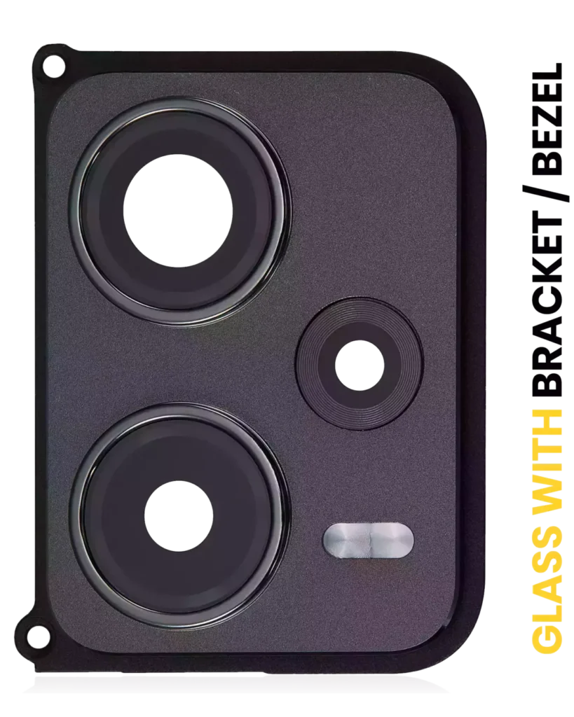 Back Camera Lens With Bracket / Bezel For Xiaomi Redmi Note 12 Pro Plus (Obsidian Black)