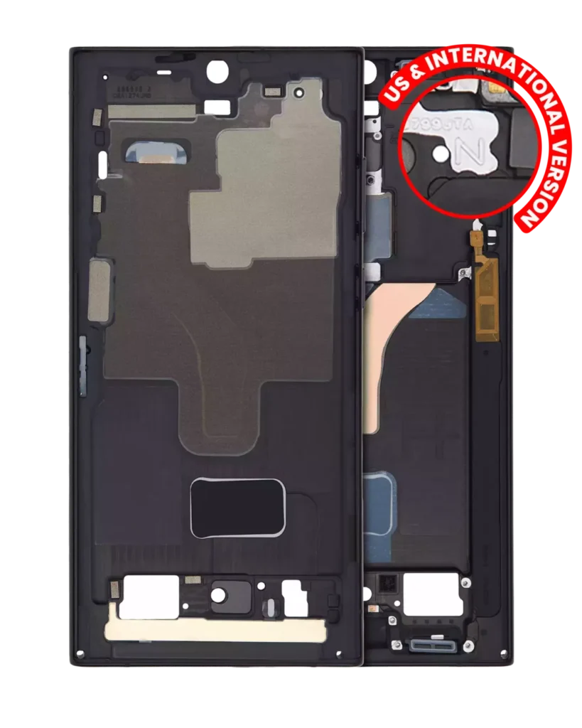 Mid-Frame Housing For Samsung Galaxy S22 Ultra 5G (US & International Version) (Phantom Black)