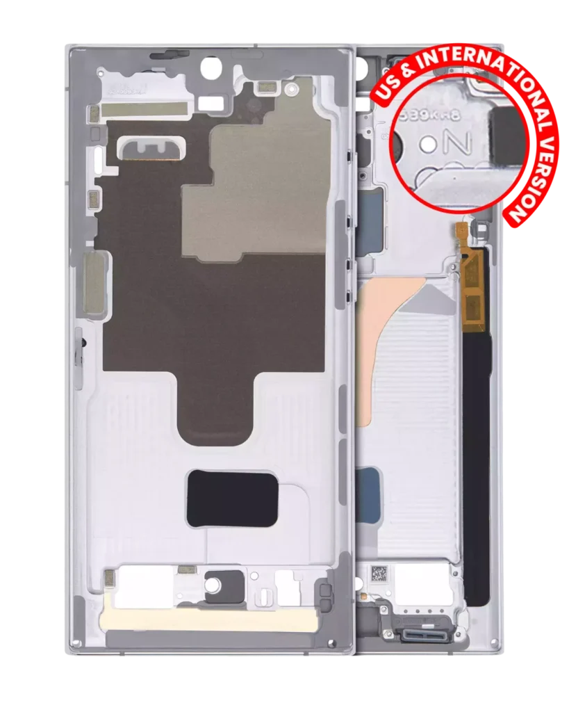 Mid-Frame Housing For Samsung Galaxy S22 Ultra 5G (US & International Version) (White)