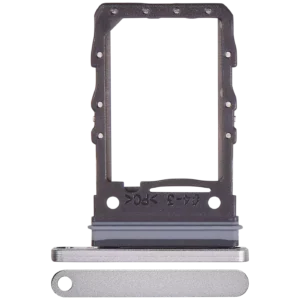 Single Sim Card Tray For Samsung Galaxy Z Flip 6 (F741) (Premium) (Silver Shadow)