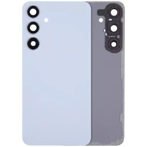 Back Cover Glass With Camera Lens For Samsung Galaxy S24 Plus 5G (No Logo) (Aftermarket Plus) (Sapphire Blue)