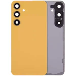 Back Cover Glass With Camera Lens For Samsung Galaxy S24 Plus 5G (No Logo) (Aftermarket Plus) (Sandstone Orange)