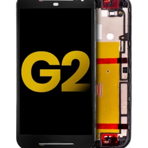 LCD Assembly With Frame For Motorola Moto G2 (XT1068 / 2014) (Refurbished) (Black)