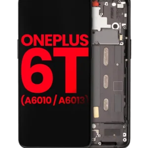 OLED Assembly With Frame For OnePlus 6T (A6010 / A6013) (Aftermarket Plus) (Midnight Black)