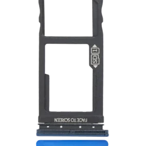 Single Sim Card Tray For Motorola One Vision (XT1970 / 2019) (Sapphire Blue)