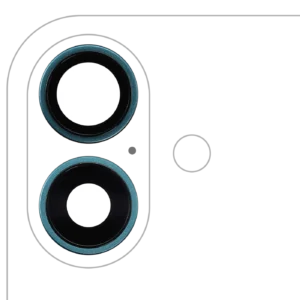 Back Camera Lens With Bracket & Bezel For iPhone 16 / 16 Plus (2 Piece Set) (Premium) (Teal)