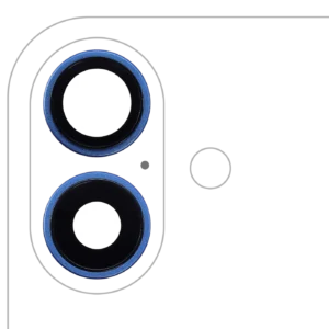 Back Camera Lens With Bracket & Bezel For iPhone 16 / 16 Plus (2 Piece Set) (Premium) (Ultramarine)