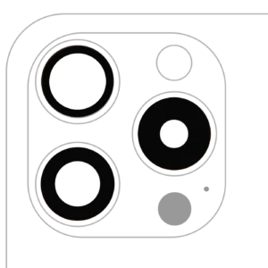 Back Camera Lens (Glass Only) With Adhesive For iPhone 15 Pro (3 Piece Set) (Aftermarket Plus) (10 Pack)