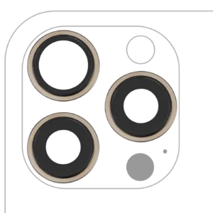 Back Camera Lens With Bracket & Bezel For iPhone 15 Pro Max (3 Piece Set) (Premium) (Natural Titanium)