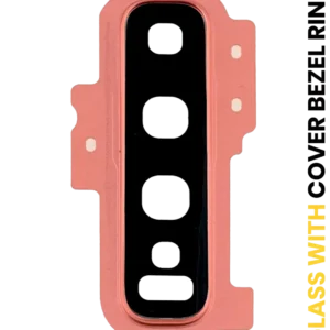 Back Camera Lens With Cover Bezel Ring For Samsung Galaxy S10 Plus (Pink)