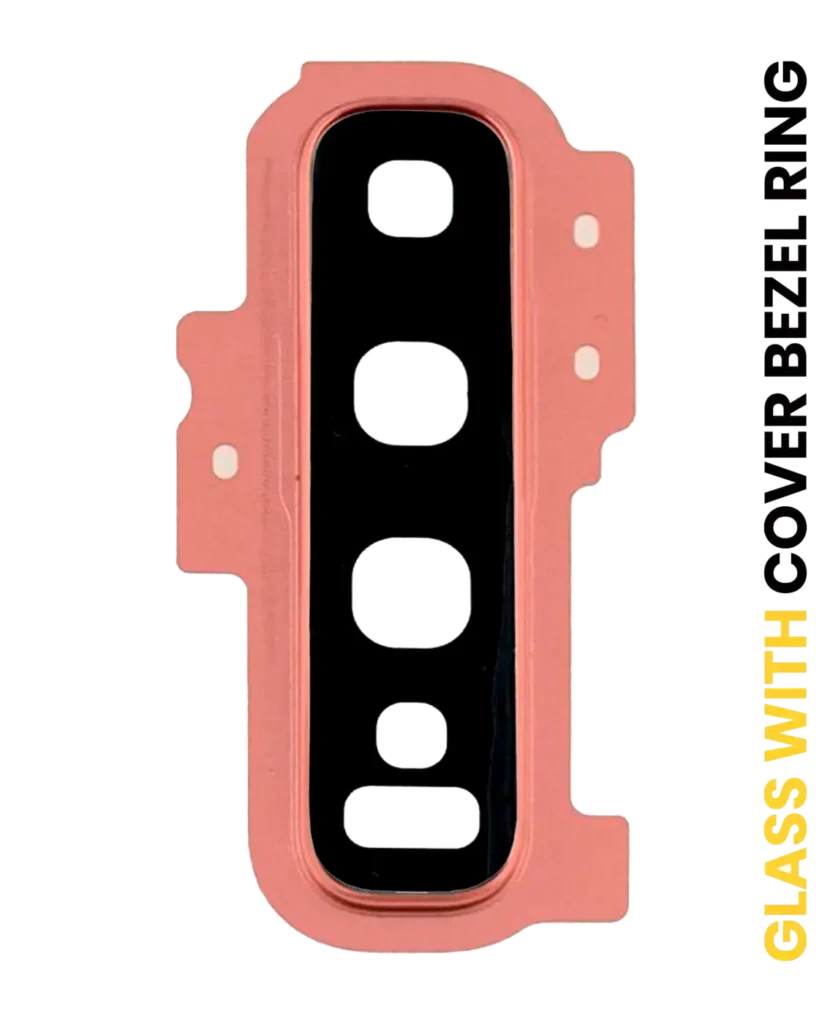 Back Camera Lens With Cover Bezel Ring For Samsung Galaxy S10 Plus (Pink)