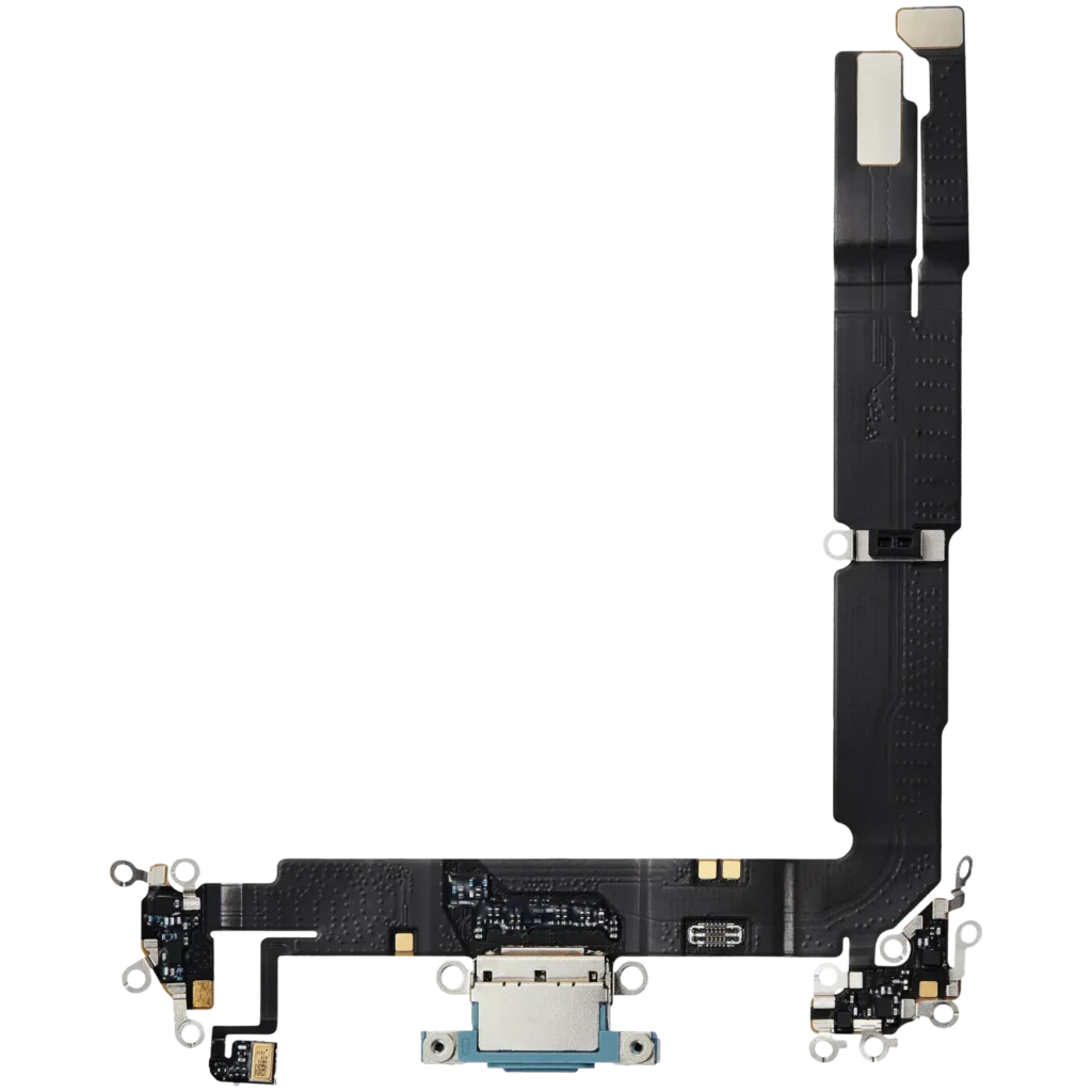 Charging Port Flex Cable For iPhone 16 Plus (Premium) (Teal)