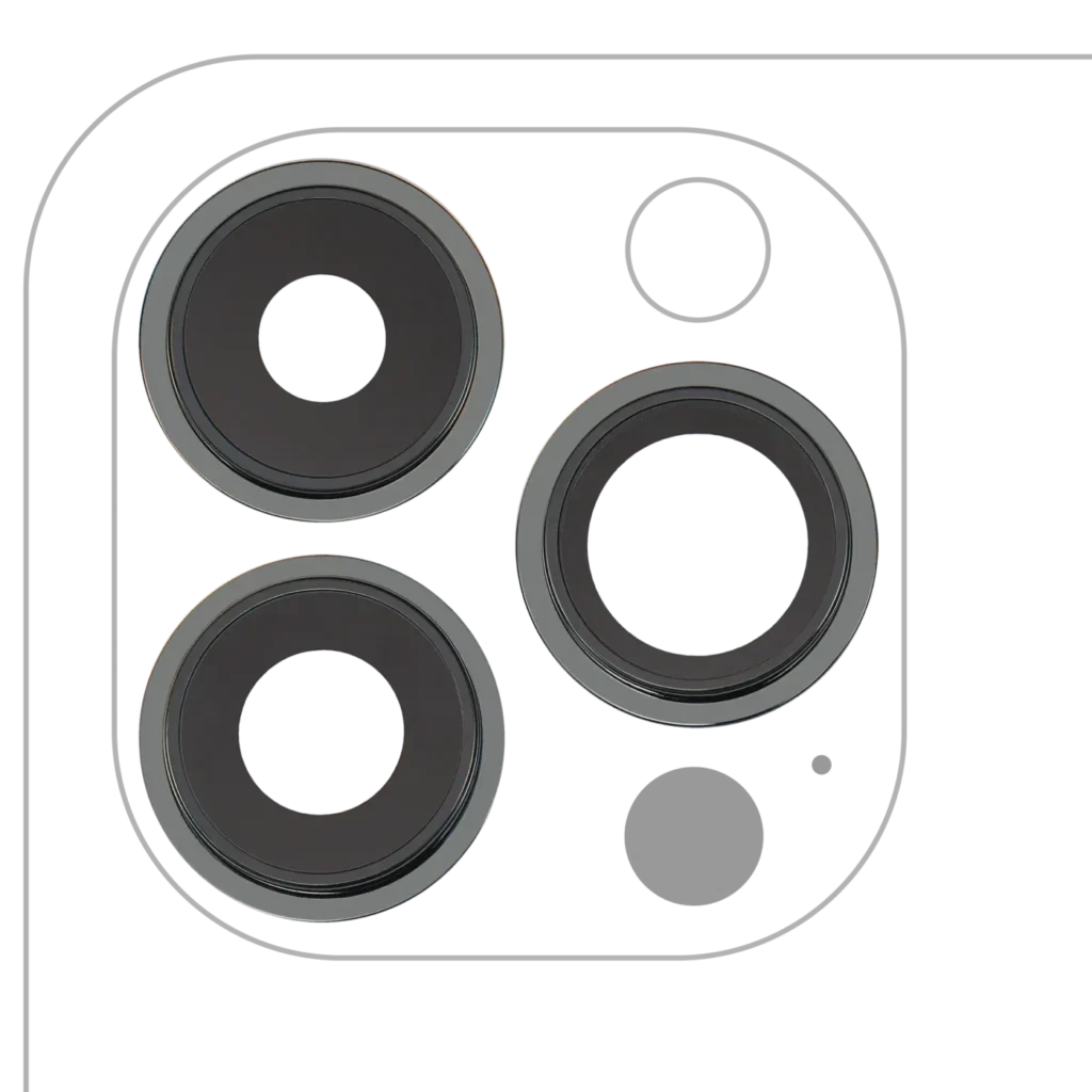 Back Camera Lens With Bracket & Bezel For iPhone 13 Pro / 13 Pro Max (Real Sapphire) (Premium) (Alpine Green)