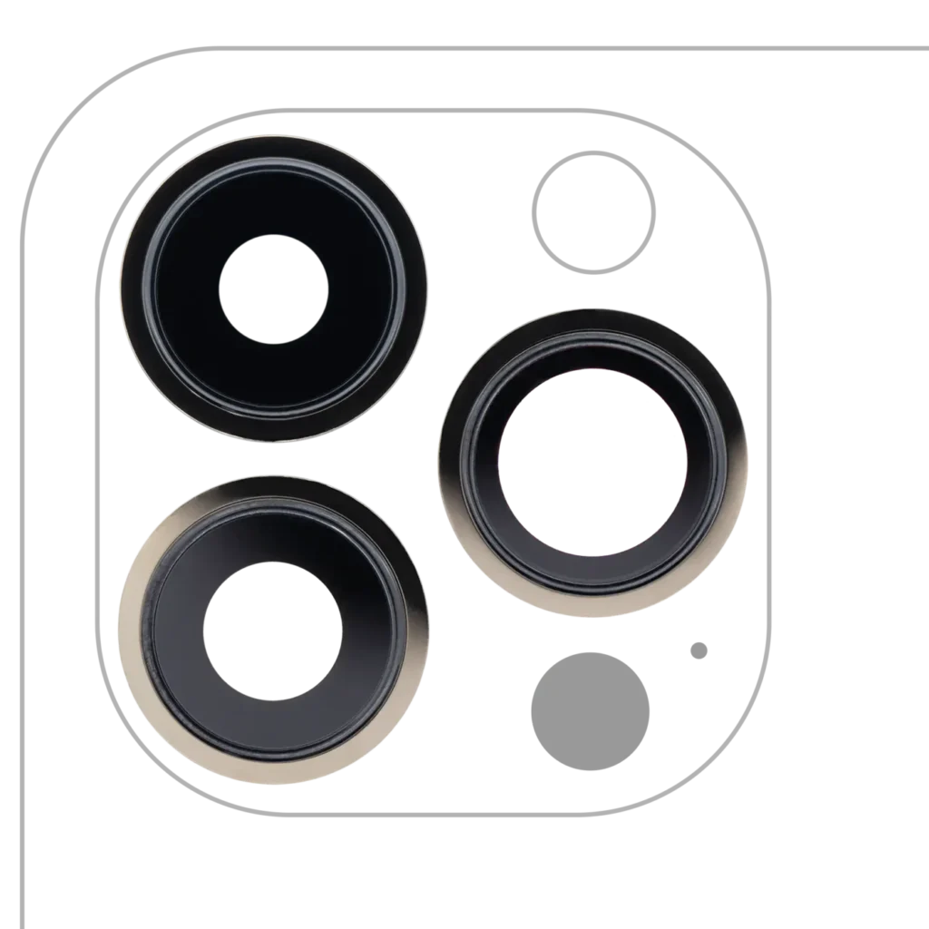 Back Camera Lens With Bracket & Bezel For iPhone 13 Pro / 13 Pro Max (Aftermarket Plus) (Gold)