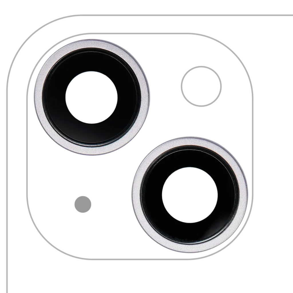 Back Camera Lens With Bracket & Bezel For iPhone 14 / 14 Plus (2 Piece Set) (Premium) (Purple)