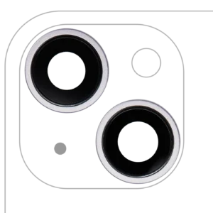 Back Camera Lens With Bracket & Bezel For iPhone 14 / 14 Plus (2 Piece Set) (Premium) (Purple)