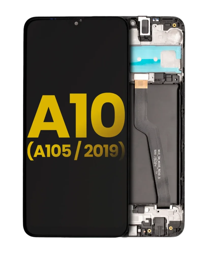 LCD Assembly With Frame For Samsung Galaxy A10 (A105 / 2019) (Single Sim) (North American Version) (Refurbished) (Black)