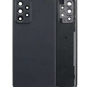 Back Cover Glass With Camera Lens For Samsung Galaxy A52 4G (A525 / 2021) (Aftermarket Plus) (Black)