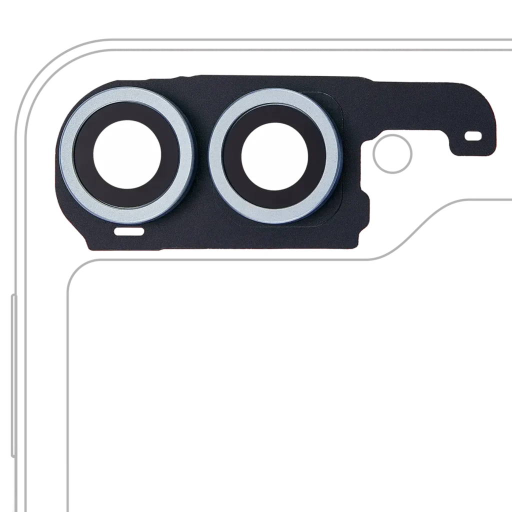 Back Camera Lens With Cover Bezel Ring For Samsung Galaxy Z Flip 6 5G (F741) (Premium) (Blue)