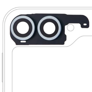 Back Camera Lens With Cover Bezel Ring For Samsung Galaxy Z Flip 6 5G (F741) (Premium) (Blue)