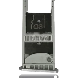 Sim Card Tray For Motorola Moto Z Play Droid (XT1635 / 2016) (Silver)
