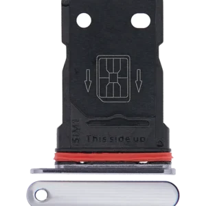Dual Sim Card Tray For OnePlus 7T (Frosted Silver)