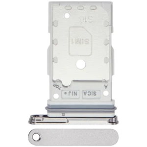 Dual Sim Card Tray For Samsung Galaxy S25 / S25 Plus (Premium) (White)