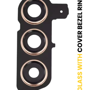 Back Camera Lens With Cover Bezel Ring For Samsung Galaxy S24 5G (Premium) (Sandstone Orange)