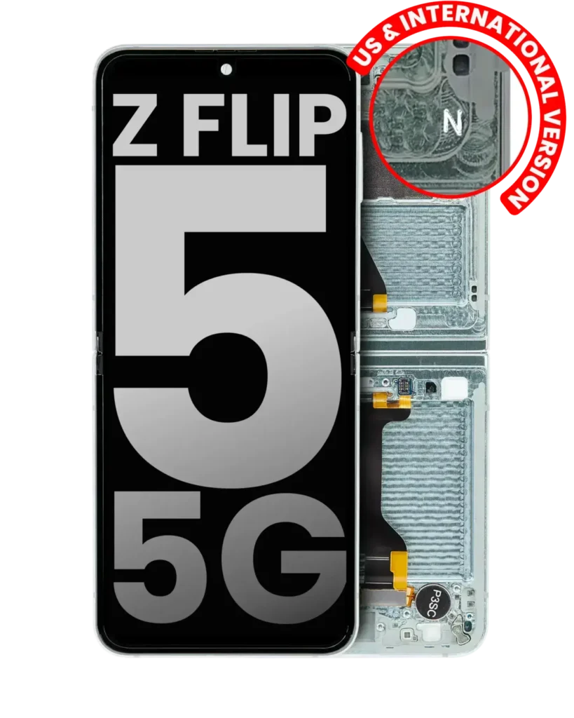 Inner OLED Assembly With Frame For Samsung Galaxy Z Flip 5 5G (US & International) (Used OEM Pull: Grade A) (Mint)