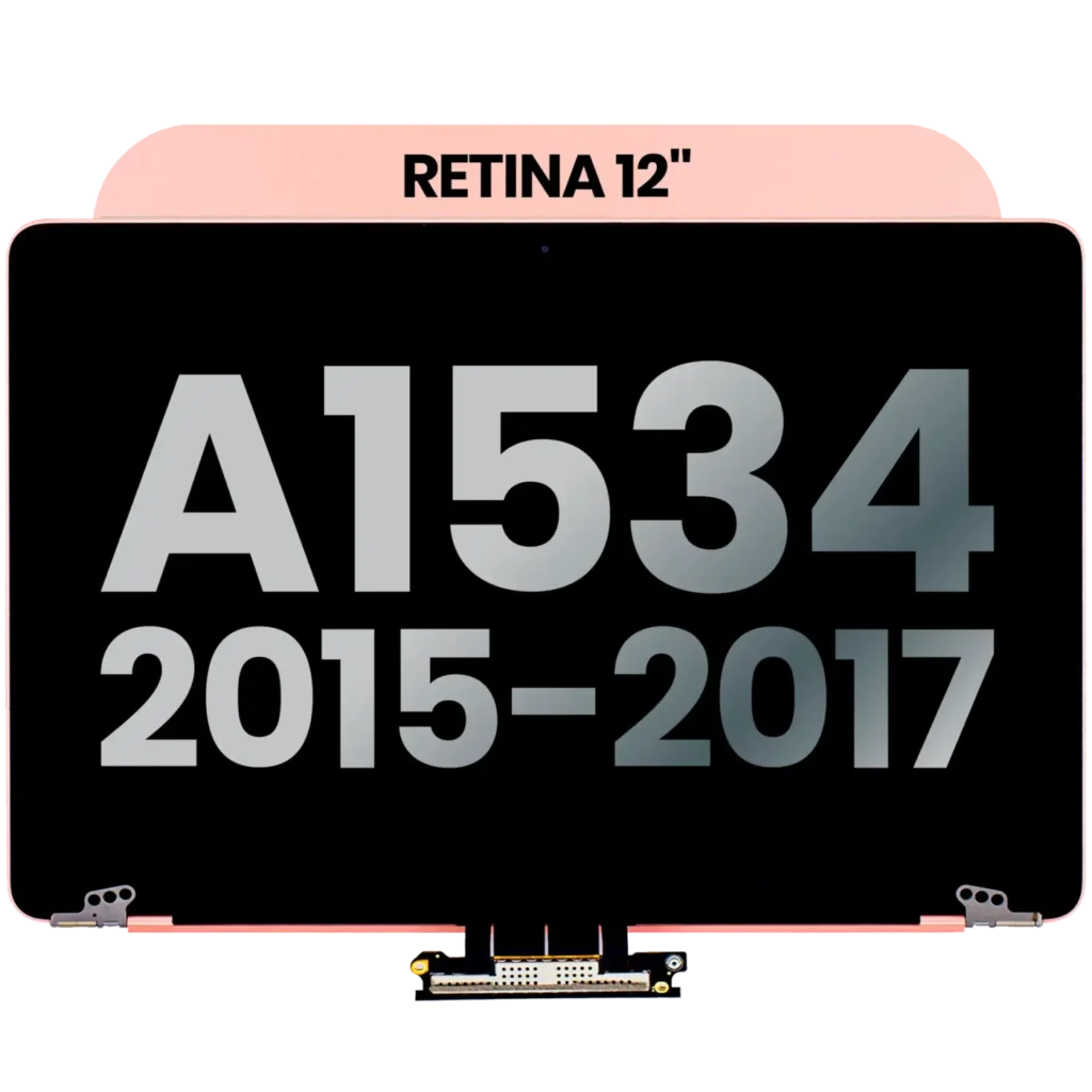 Complete LCD Display Assembly For MacBook 12" A1534 (2015-2017) (Used OEM Pull: Grade B) (Rose Gold)