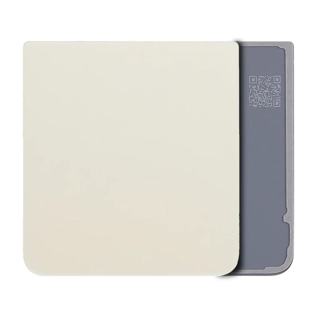 Bottom Back Cover Glass For Samsung Galaxy Z Flip 3 5G (Service Pack) (Cream)