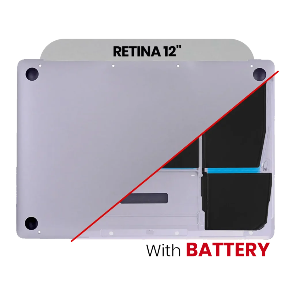 Bottom Case with Battery (A1705) For MacBook 12" A1534 (2016-2017) (Space Gray)