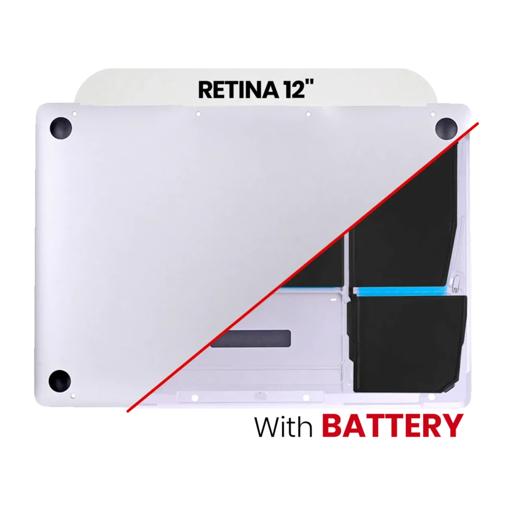 Bottom Case with Battery (A1527) For MacBook 12" A1534 (2015) (Silver)