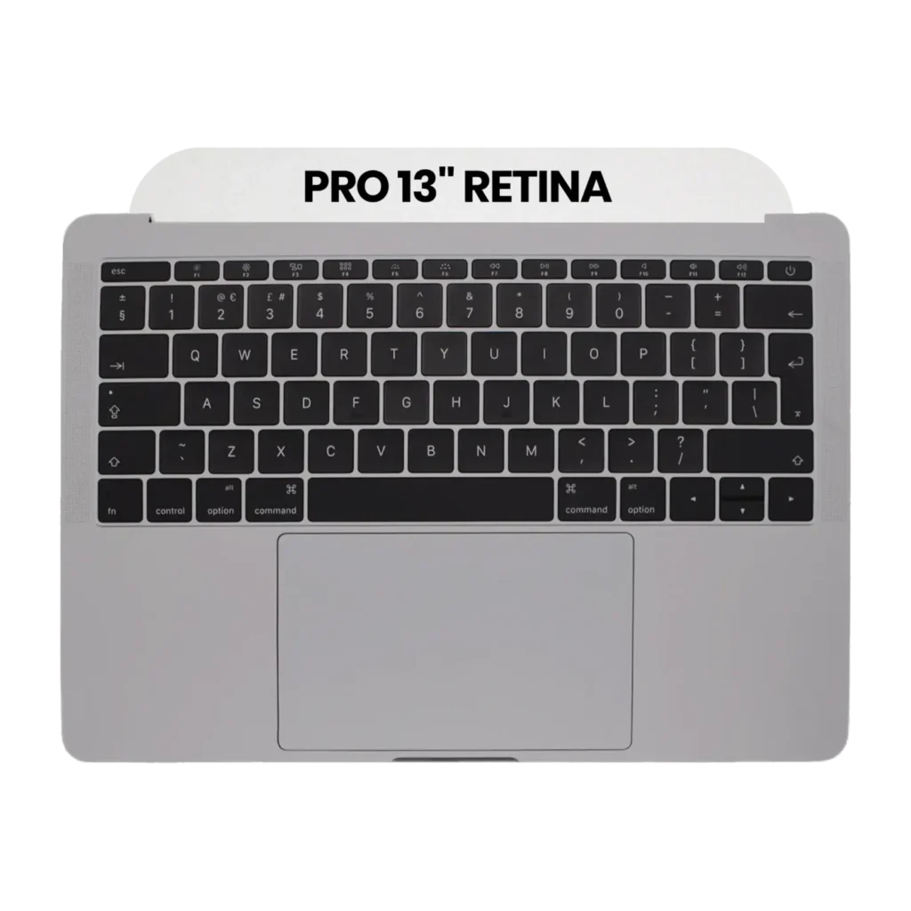 Top Case with Keyboard (ISO UK) and Trackpad For MacBook Pro 13" A1708 (2016) (Used OEM Pull: Grade B/C) (Space Gray)